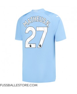 Günstige Manchester City Matheus Nunes #27 Heimtrikot 2023-24 Kurzarm